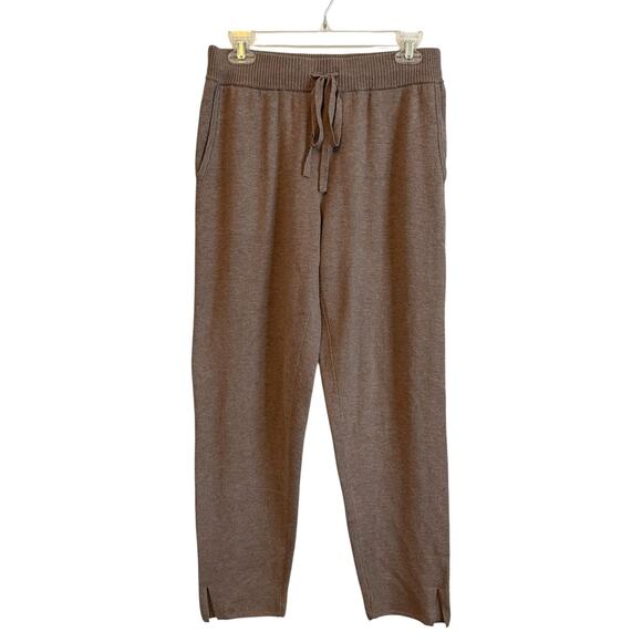 Soma WKND Pants Womens Small Brown Lounge Knit Drawstring Cozy Comfort Cloud - Picture 1 of 9